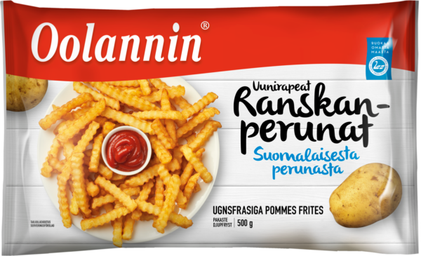 Oolannin Uunirapeat Ranskanperunat 500 g