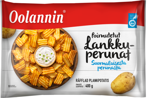 Oolannin poimutetut lankkuperunat 400 g